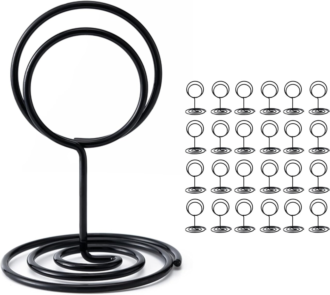 26 PCS Place Card Holders – Metal Wire Table Number & Photo Holders for Wedding, Party & Table Centerpieces